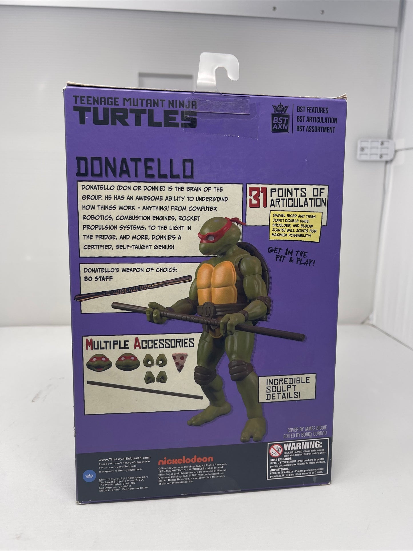 BST AXN TMNT Donatello Comic Book + Action Figure Loyal Subjects Brand New