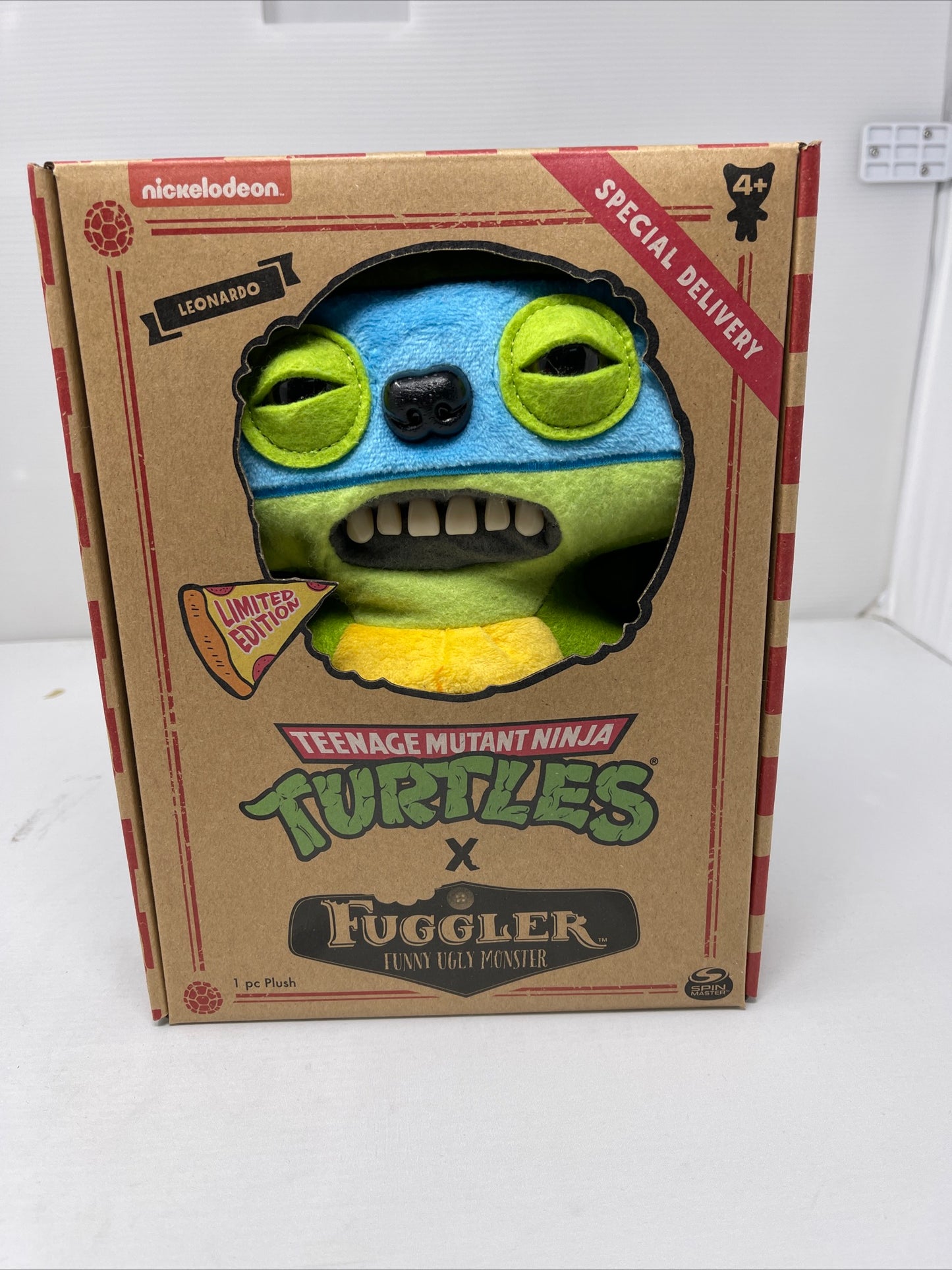 Fuggler Teenage Mutant Ninja Turtles Leonardo Plush RARE New Limited Edition